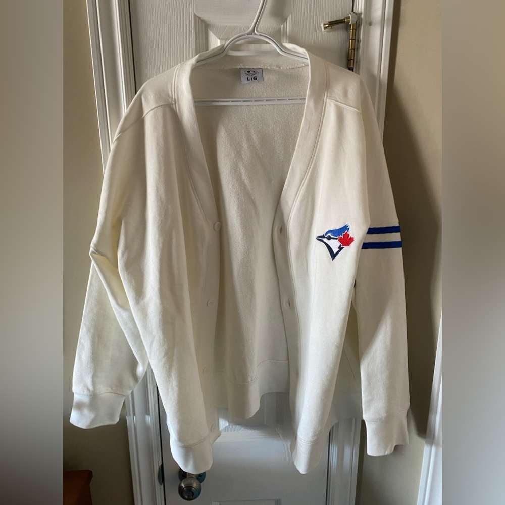 Toronto Blue Jays MLB Baseball Jacket Cardigan Oversized Relaxed Fit - unisex